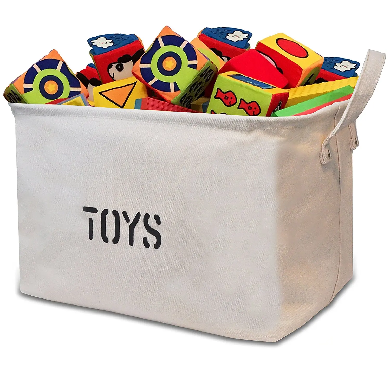large canvas toy bin