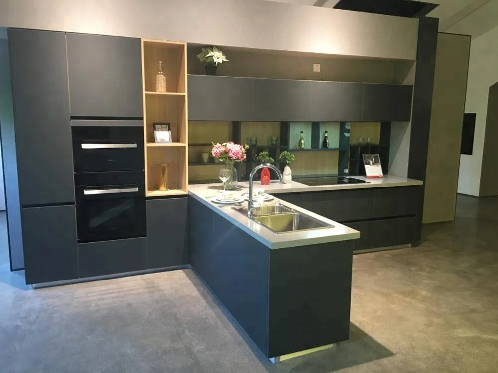 Manija De Diseño Moderno Acabado Mate Laca Cocina Mueble Isla - Buy