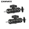 CAMVATE Versatile 1/4"-20 Mini 360 swivel Ball Head Extension Arm for monitor Black Knob