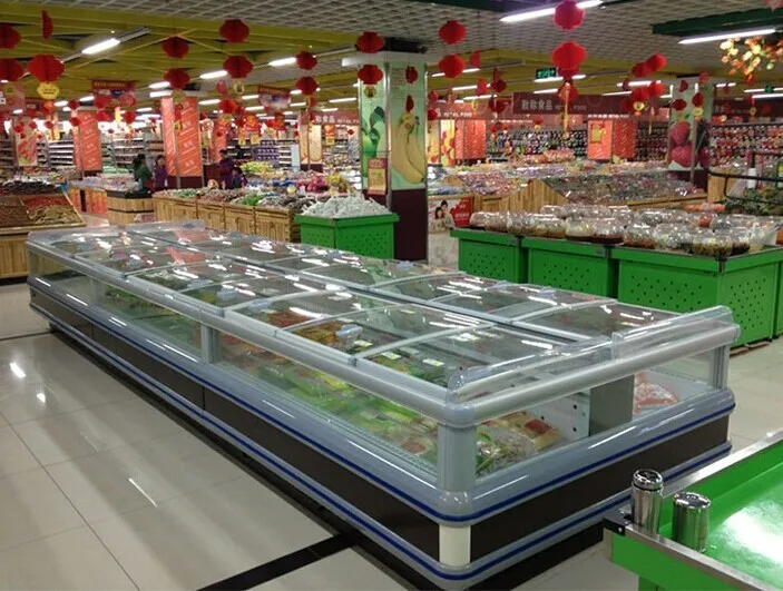 1000 L Supermarket Open Freezer/used Supermarket