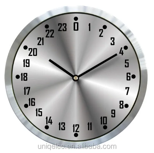 Aluminium 24 Hours Wall Clock With Aluminium Clock Face Saat Buy Aluminium Wall Clock 24 Hours Wall Clock 4 Hours Wall Clock With Aluminium Clock Face Product On Alibaba Com