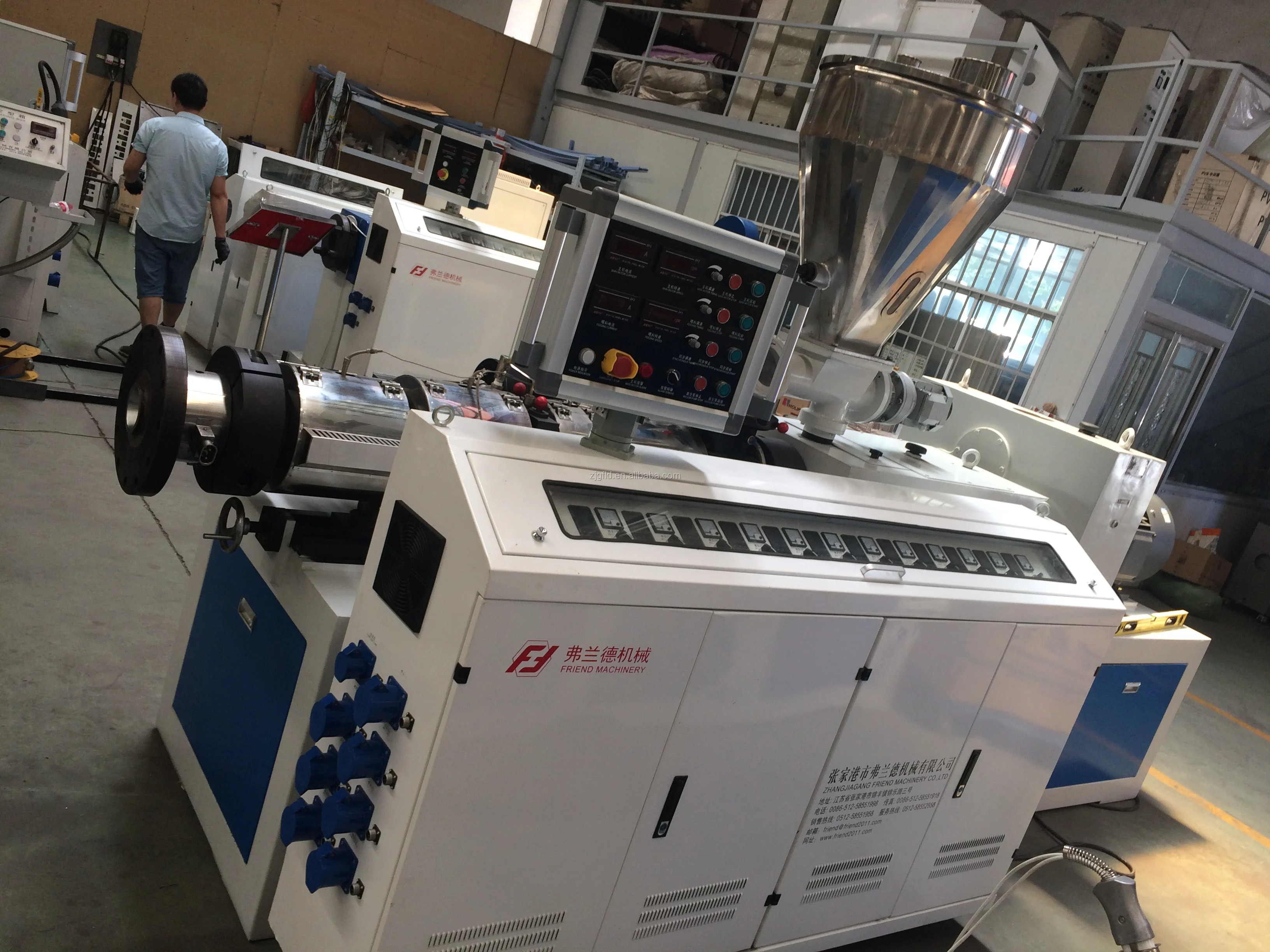 SJSZ51 Conical Twin Screw Extruder for PVC Plasticizing| Alibaba.com