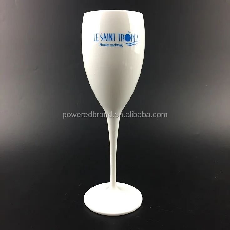 Wholesale Drinkware White Bar Restaurant Glassware Plastic Wine Glasses
