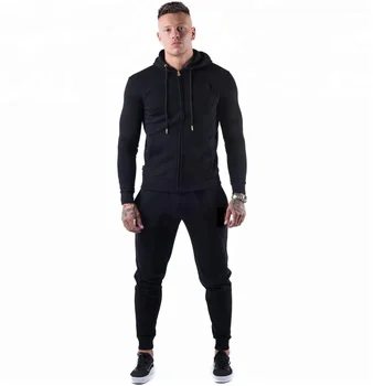 mens grey slim fit tracksuit