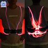 Factory OEM LED Reflective Safety Vest Hot Sale for Fun Run Cycling Jogging Traffic Guidance Sanitation Work etc