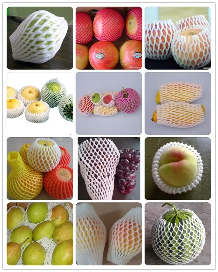 Polythene Expanded Foam Disposable Fruit Protective Sleeve Net Papaya
