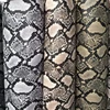 snake skin embossed pattern pvc synthetic leather for making bags shoes