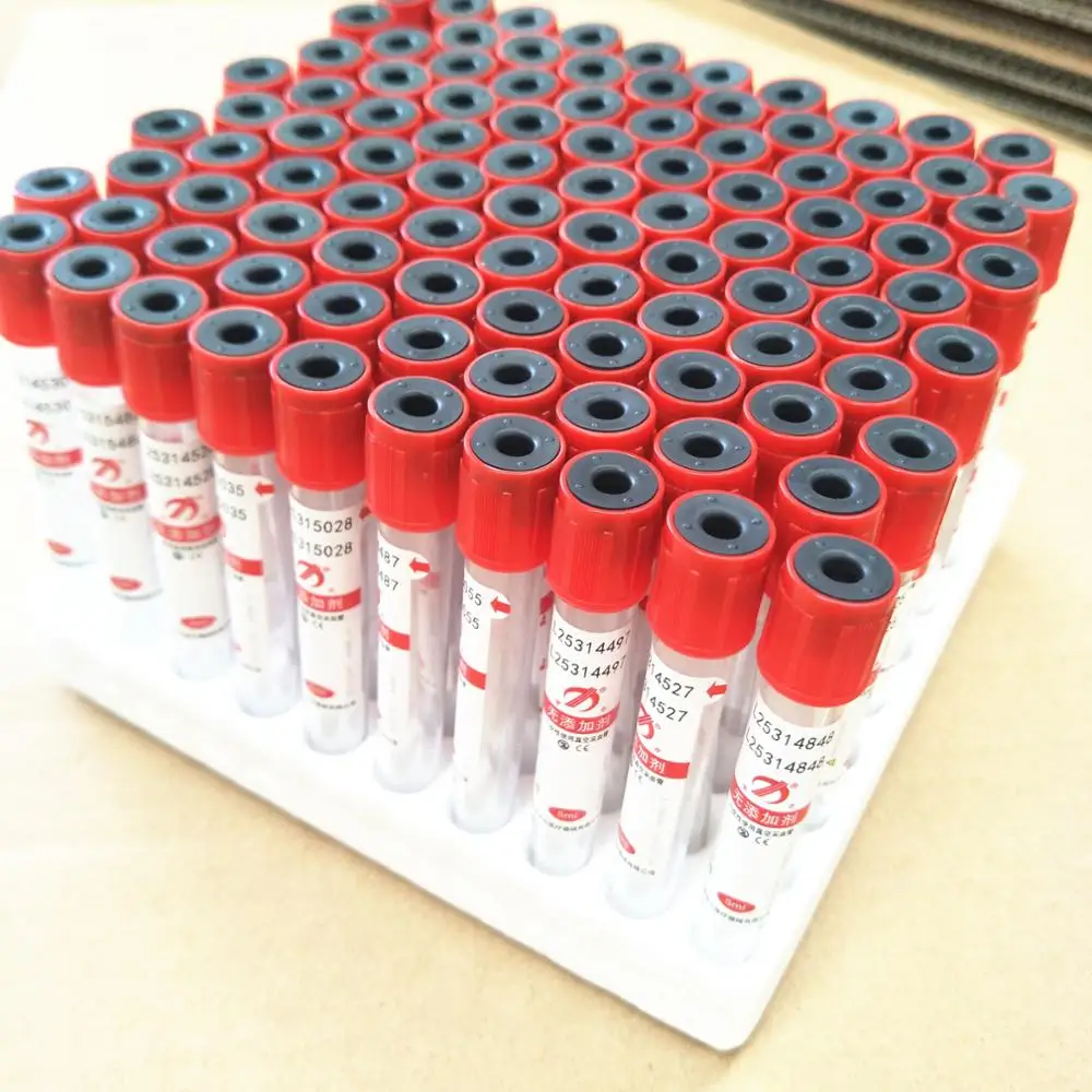 Red Cap Vacutainer Blood Tubes With No Additive Buy Red Cap Blood