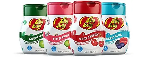 Jelly Belly Liquid Drink Mix - Variety Pack, Naturally Flavored Water Enhancer, Sugar Free, Zero Calorie, Mix Your Own Jelly Bean Candy Flavored Waters, Makes 96 Drinks (Pack of 4 Bottles)