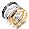 2019 fancy zirconia eternity ring stainless steel ring