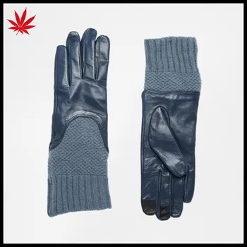 navy blue ladies gloves