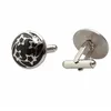 Yiwu Aceon high quality custom stainless steel star enamel cufflinks for men