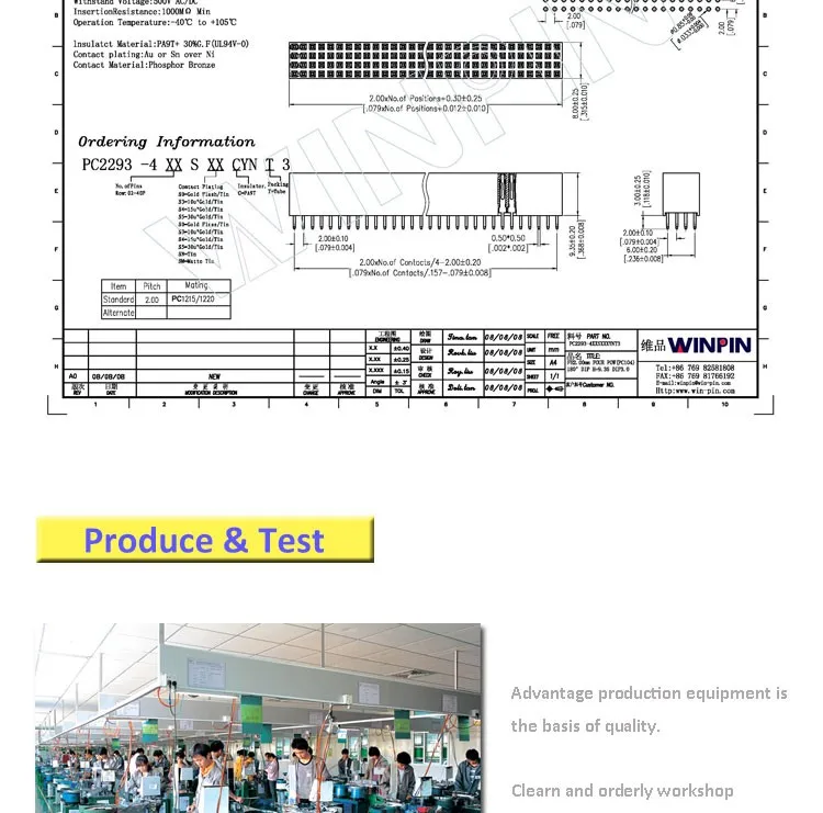 Pc/104 Plus Connector 2.0mm Pitch,2.0mm Series Board To Board Connector