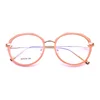 Vintage polygon spectacle glasses round optical fashion frame