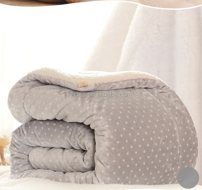 100 Polyester Super Soft Printing Fleece Warming Blanket For Winter