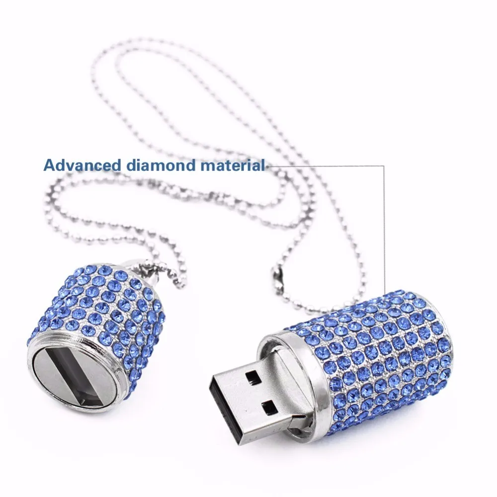 Multifunction Jewelry Diamond 16gb Usb2.0 Pen Drive - ANKUX.COM