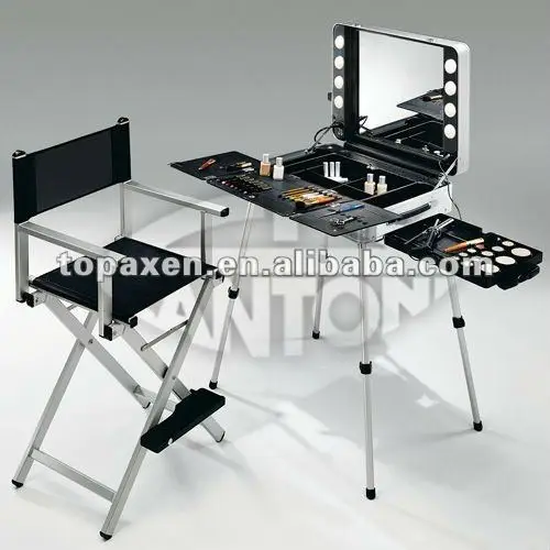 Top Quality Saloon Aluminium Stainless Makeup Stand Chair Set Buy Top