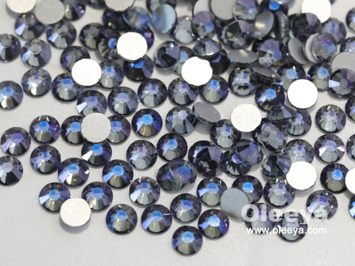 Free Sample Factory Flatback Non Hot Fix Loose Glass Strass Golden Shadow Nail Art Rhinestones Manufacturer for Manicure