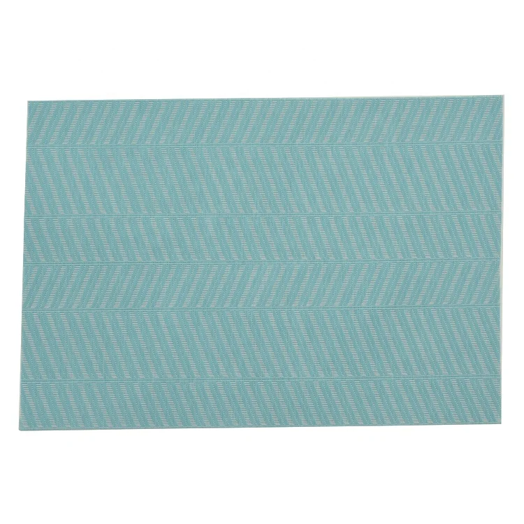 Pvc Square Placemat Custom Cork Blue Table Mat Blue White Placemat For
