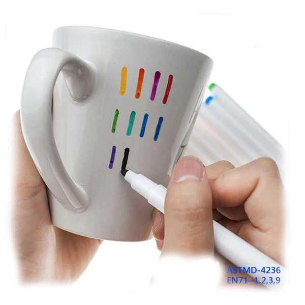 Conform Food Grade Test Permanent Bake Oven Ceramic Marker Pen,Ceramic