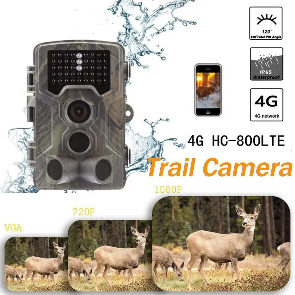 4G Trail Game Camera, 16MP 1080P HD Hunting Cam for Wildlife Scouting Camera 3 PIR Night Version//
