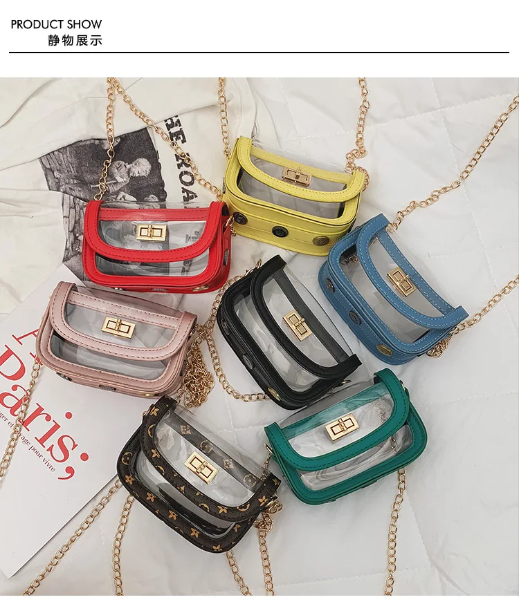 clear jelly crossbody bag