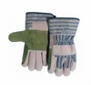 Cow leather palm reinforced welding Industrial leather glove in Guangzhou