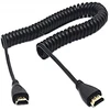 Many colors spring driven cable spring metal cable spiral wire for iphone charge