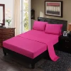 100% brushed lace breathable 4-piece sheets soft& cool embroidery bedding