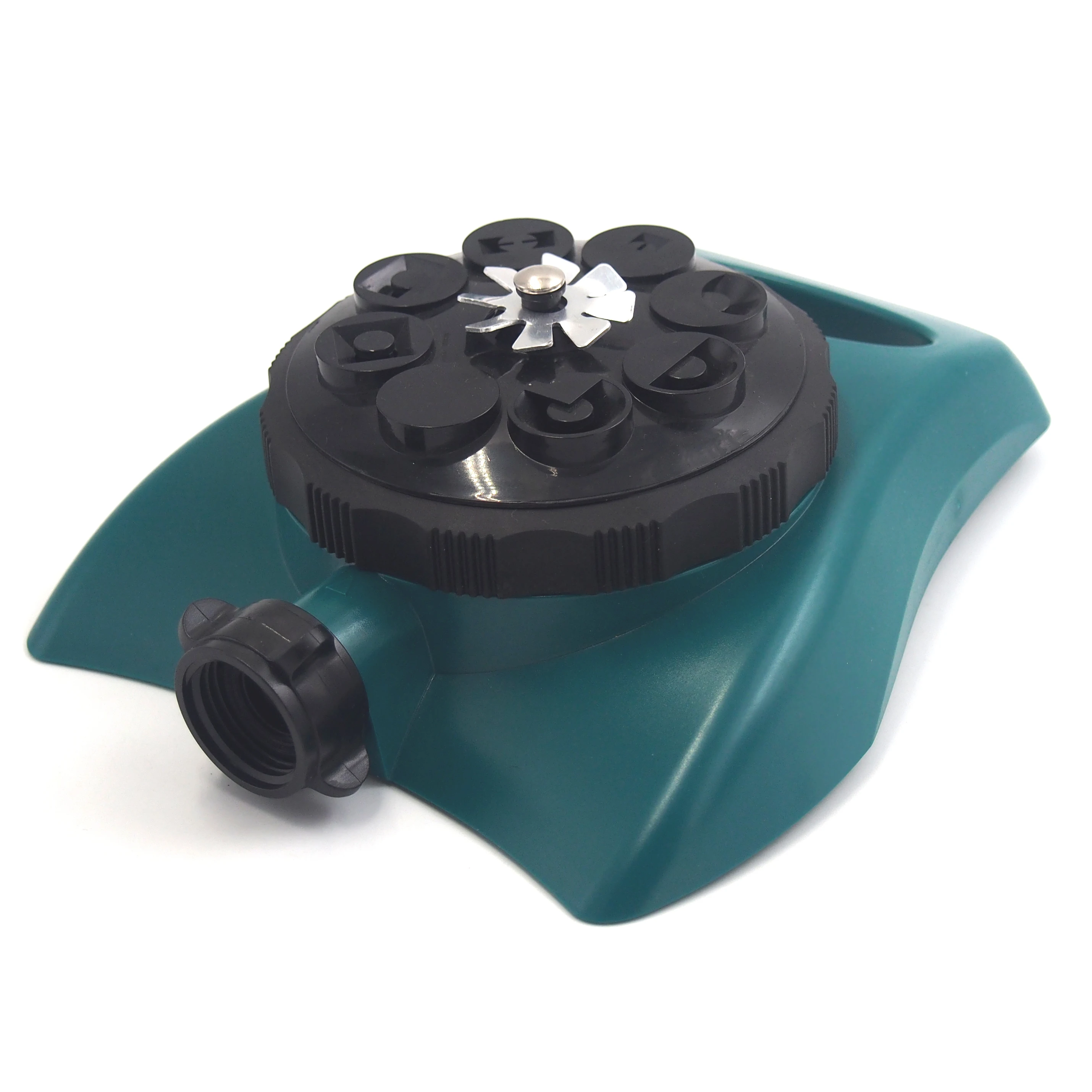Plastic 8 pattern water turret sprinkler for garden