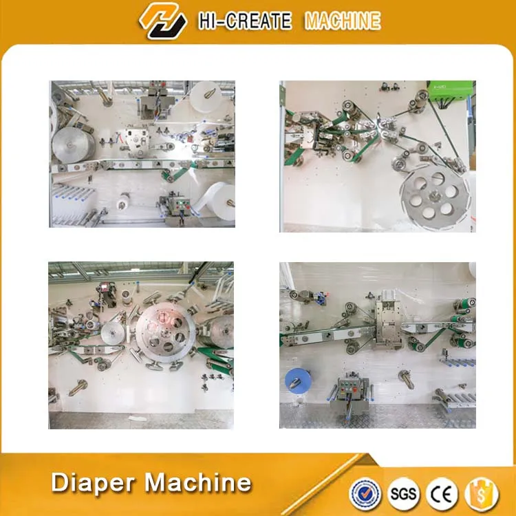 China Big Waist Baby Diaper Machines Manufacture Price Manufacturers