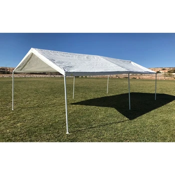 10 X 20 Feet Outdoor Steel Frame Waterproof Roof Carport Sun Shade