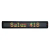 Indoor P7.62-7x80RG three color customize programmable single line led sign panel display English word message and picture