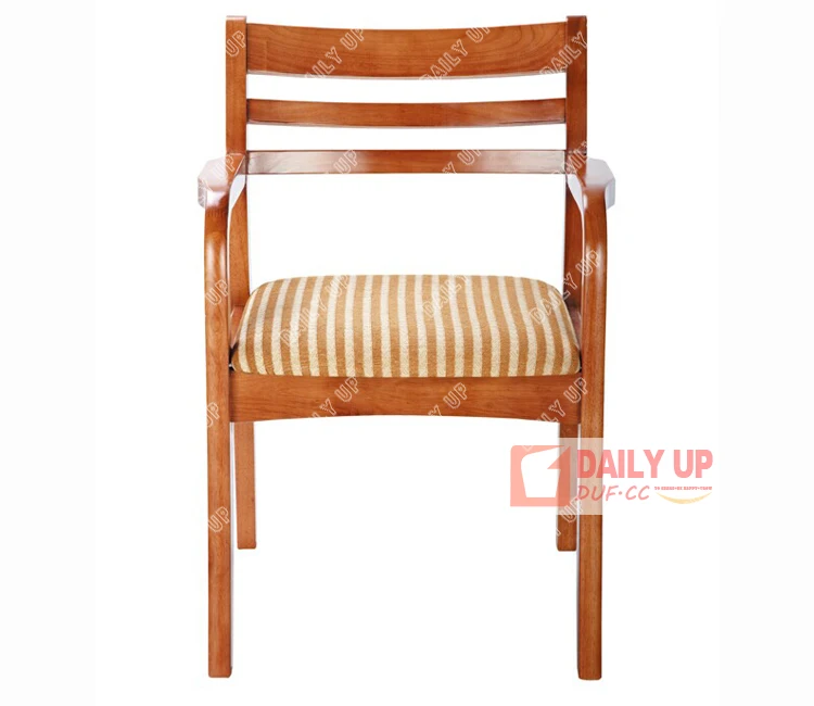 Wooden Restaurant Chairs For Dining Hotel Furniture For Sale Modern Hotel Room Chair with Fabric Padded