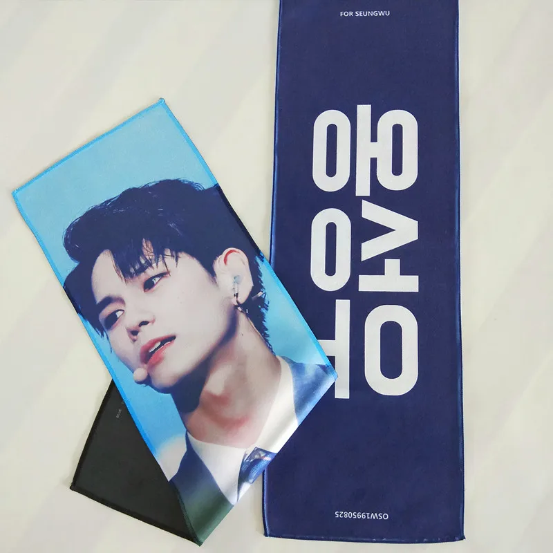 Custom Printed Double Sided Suede Cheering Textile Banner Kpop