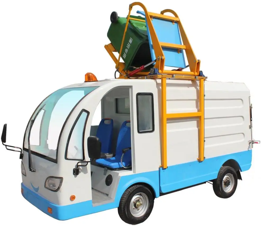 Three Wheel Electric Tricycle Garbage Cleaning Machine One Bin For