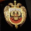 Casted Zinc Alloy Russian Imperial Double Headed Eagle Icon Badge, Butterfly Clutches Type