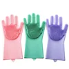 Amazon best selling silicone dish washing gloves for kitchen cleaning