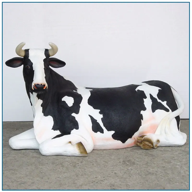 Garden Decoration Life Size Emulational Fiberglass Cow Statue Buy