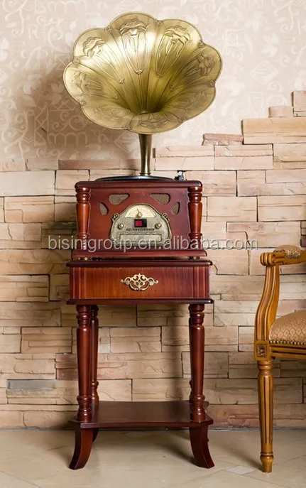 Vintage Home Decoration Bluetooth Connection Speaker Turntable