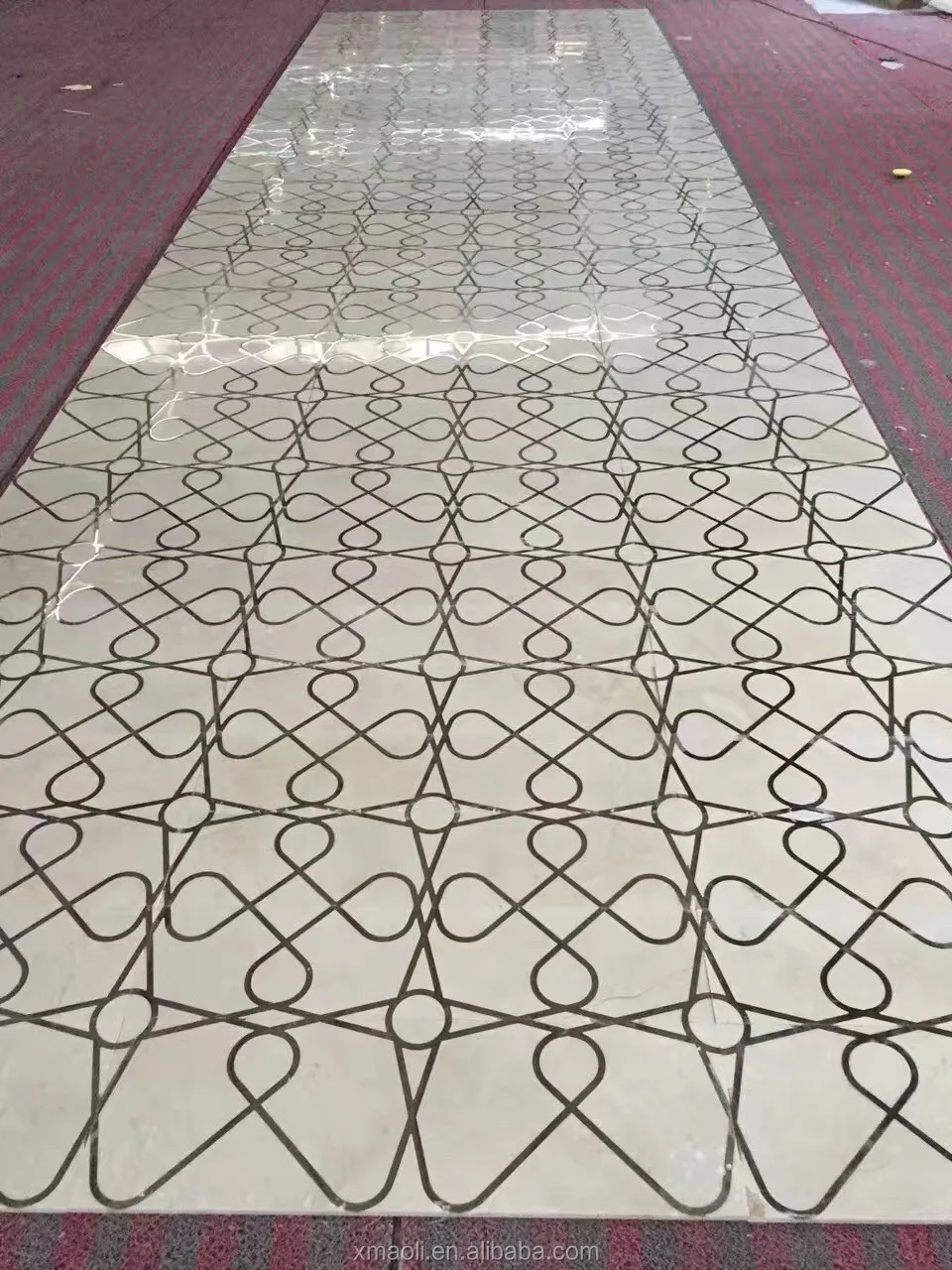 hotel lobby luxury decor water jet marble tiles floor decoration hotel lobby luxury decor water jet marble tiles floor decoration