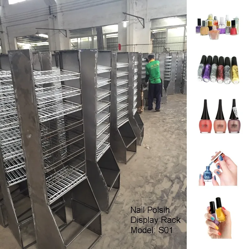 Good Selling Cosmetic Store Display,Nail Polish Floor Stand Buy Nail