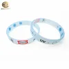 Custom sun color sensitive uv reflective silicone bracelet