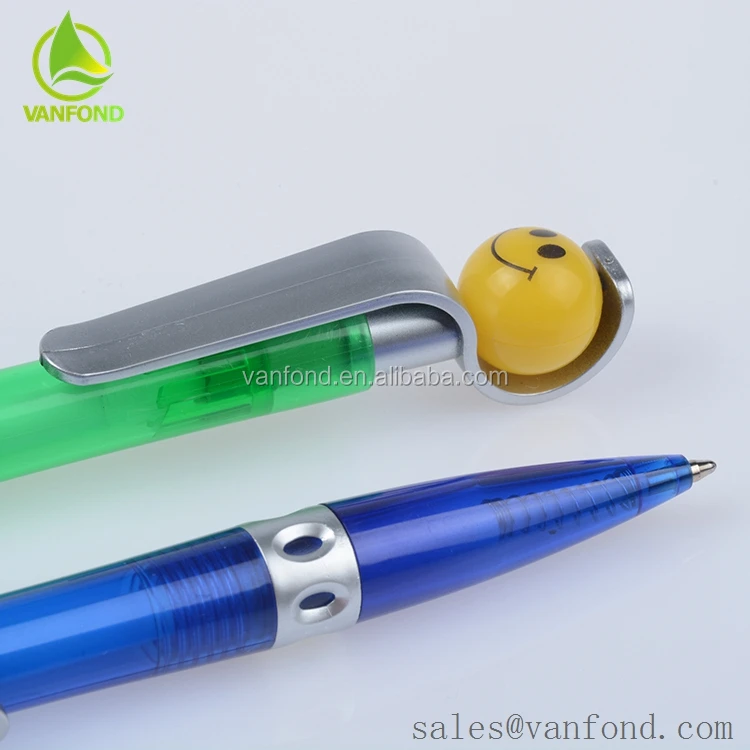 Promotional New Novelty Ball Pen With Smile Face On Ball Clip Buy Novelty Ball Pen,New Novelty