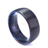 Ring Men Hot Selling Fashion Tungsten Carbide Jewelry Ring Dyed Box Elder Burl ring Stabilized Wood Inlay Wedding Band