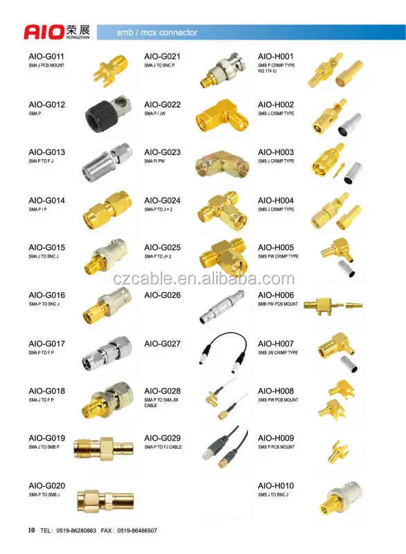 coaxial wire modem Sma Female 90 Pcb Angle Smb Male Degree Right For Mcx