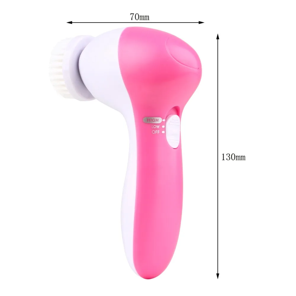 Midom Beauty Trade Assurance 5 in 1 Factory Supplier electric face cleaning brush cosmetic cleaner cleansing instrument