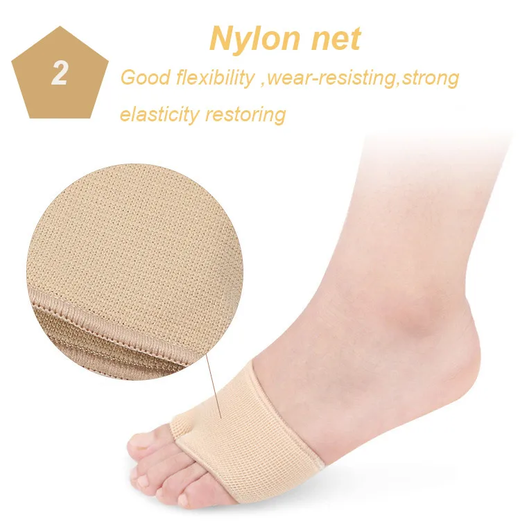 SEBS Nylon Bunion Sleeve Cushion Insole Pad Metatarsal Pad Sleeve