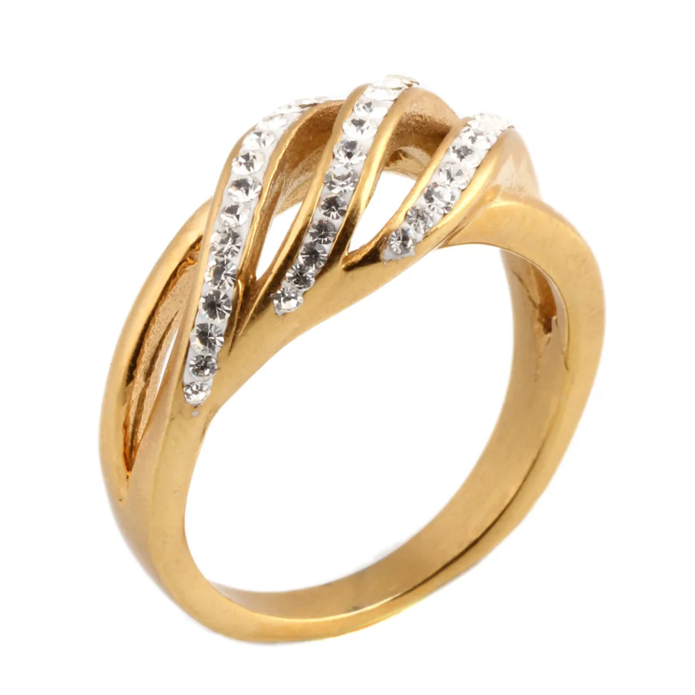 Newest Style Gold Thumb Cyclic Annular Girl's Wedding Ring - Buy Newest ...