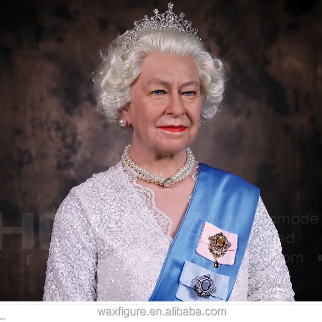 realistic model of world famous female queen wax figure of